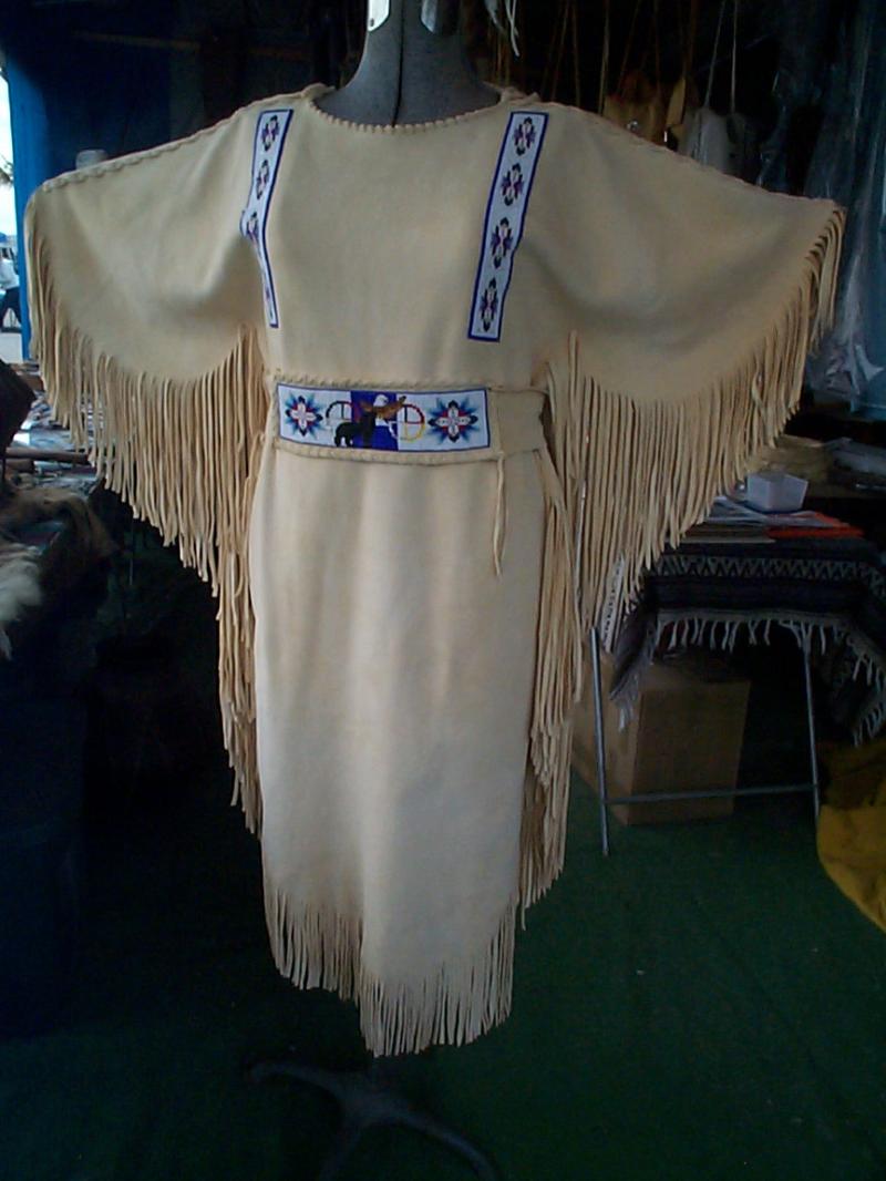 comercial brain tan loom beadwork